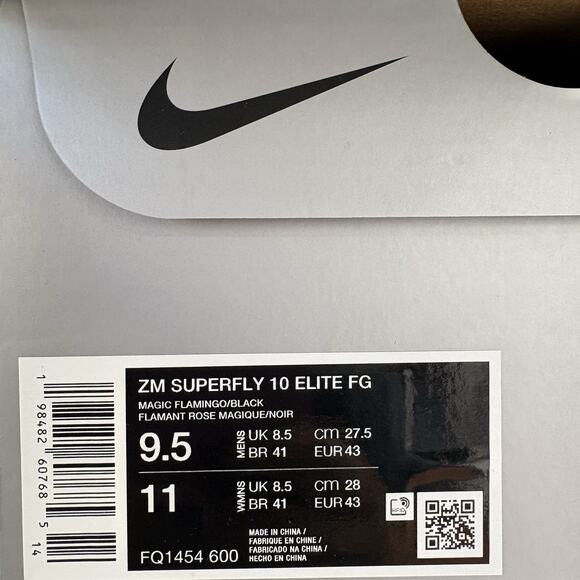 Nike Mercurial Superfly 10 Elite FG Pink FQ1454 600 Mens Size 9.5 NEW Soccer main image 8